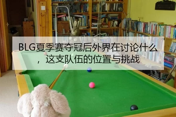 BLG夏季赛夺冠后外界在讨论什么，这支队伍的位置与挑战